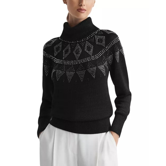 Reiss Sweaters - REISS Bella Embellished Sweater 0165